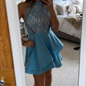 Blue dress